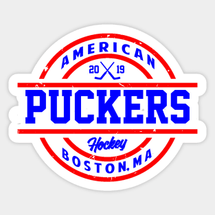 American Puckers Hockey Boston, MA Sticker